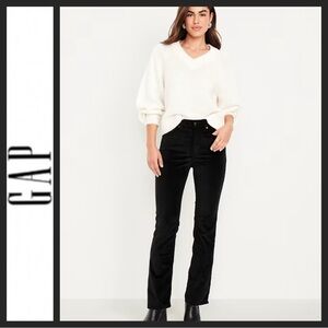 NWOT GAP Women's Velvet Black Boot Cut Jeans
